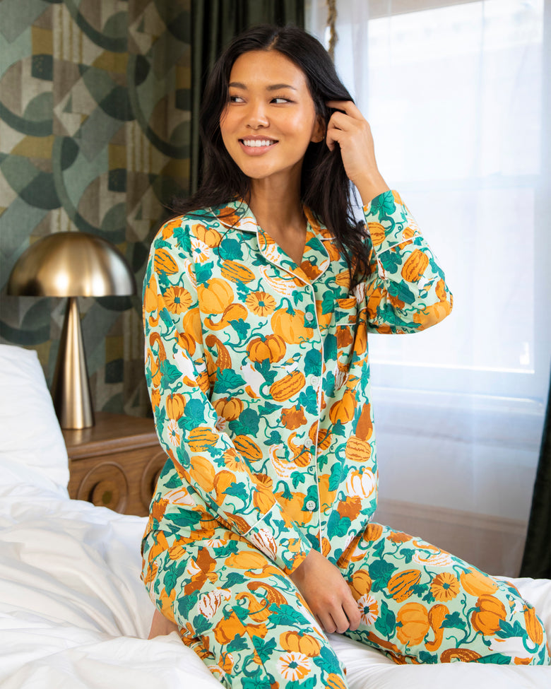 Pumpkin Patch - Long Sleep Set - Mint - Printfresh