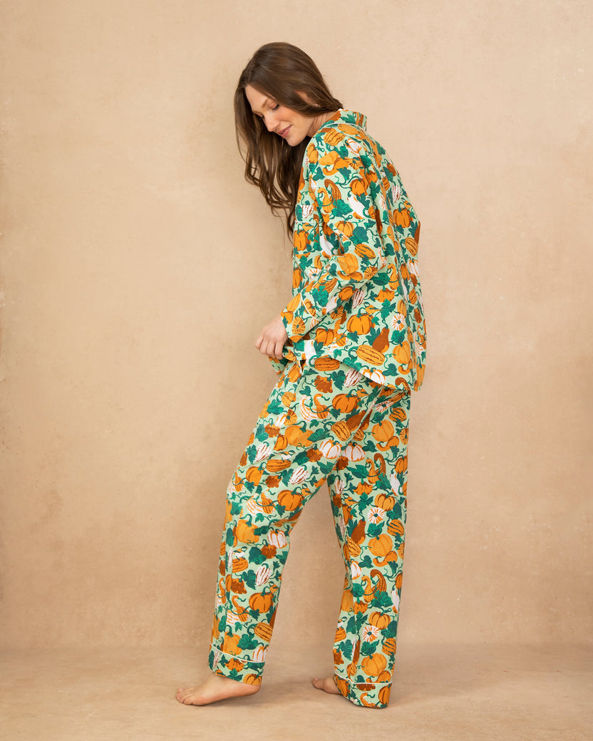 Pumpkin Patch - Long Sleep Set - Mint - Printfresh
