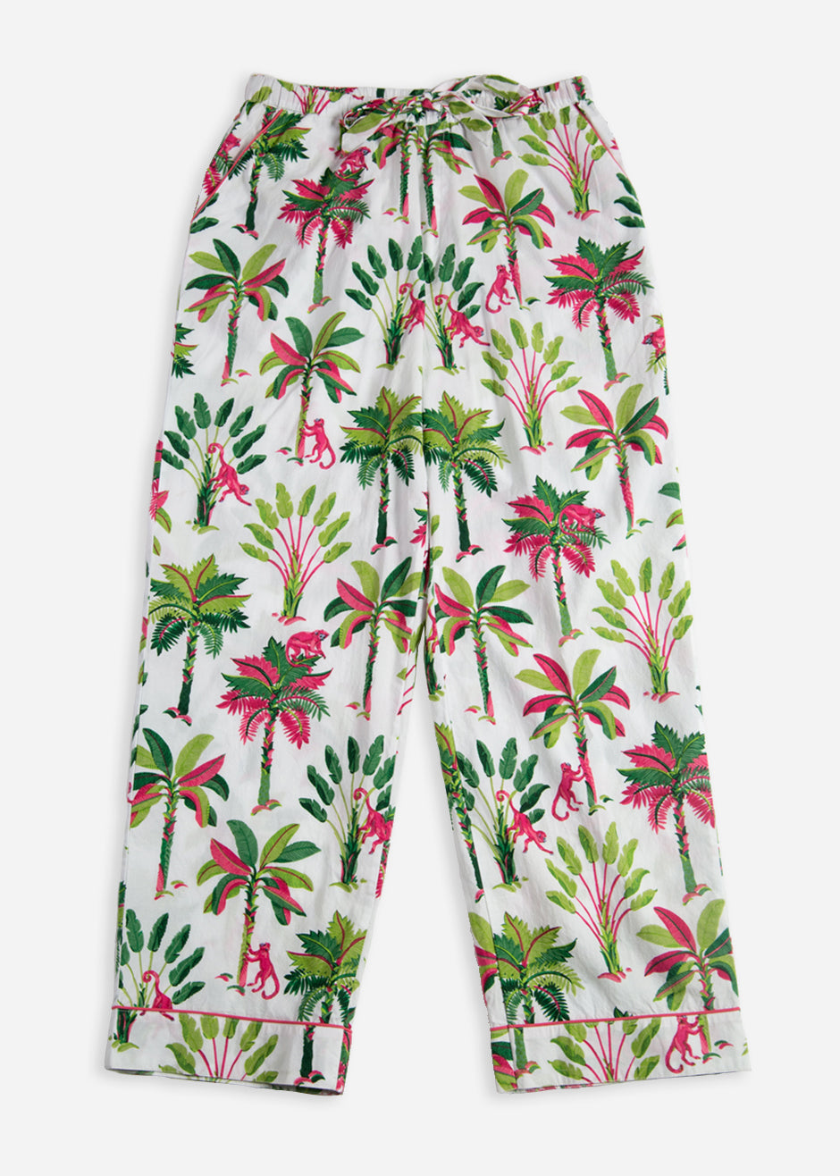Royal Palms - Pajama Pants - Pink Basil - Printfresh