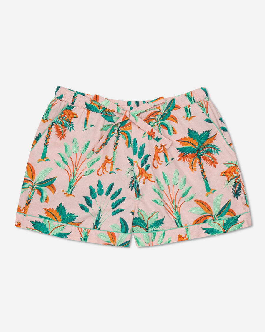Royal Palms - Pajama Shorts - Blush - Printfresh