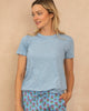 Saturday Tee - Knit T-Shirt - Sky Blue - Printfresh