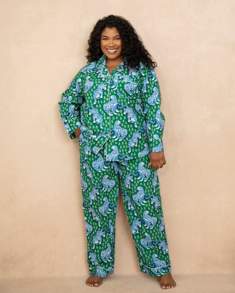 tiger lily pyjamas Tiger Queen - Organic Cotton Long Sleeve Pajama Set