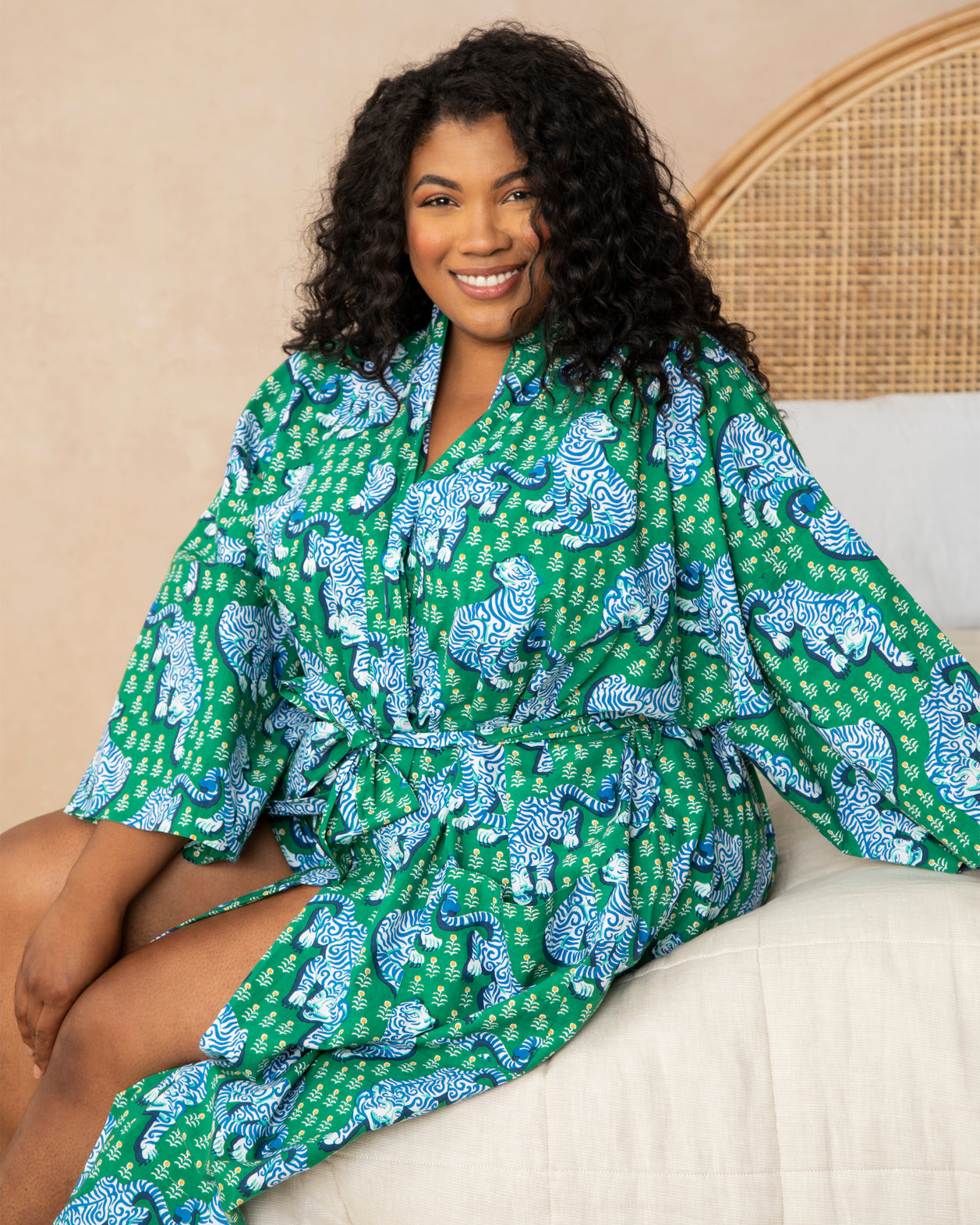 Tiger Queen - Robe - Jade - Printfresh