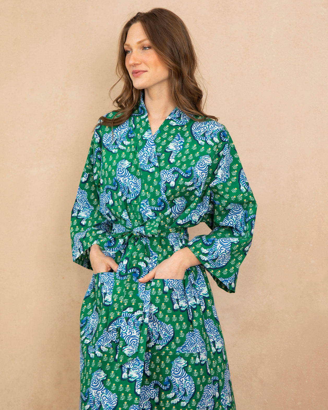 Tiger Queen - Robe - Jade - Printfresh