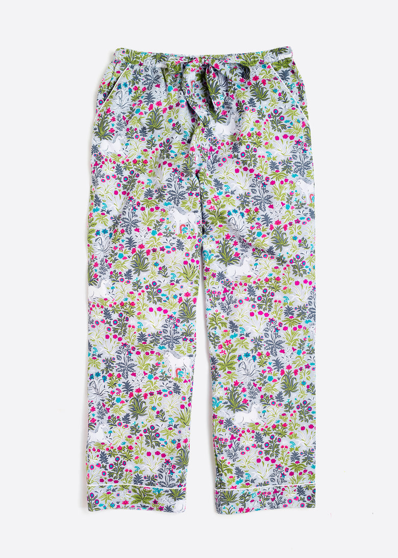 Unicorn's Garden - Pajama Pants - Silver - Printfresh