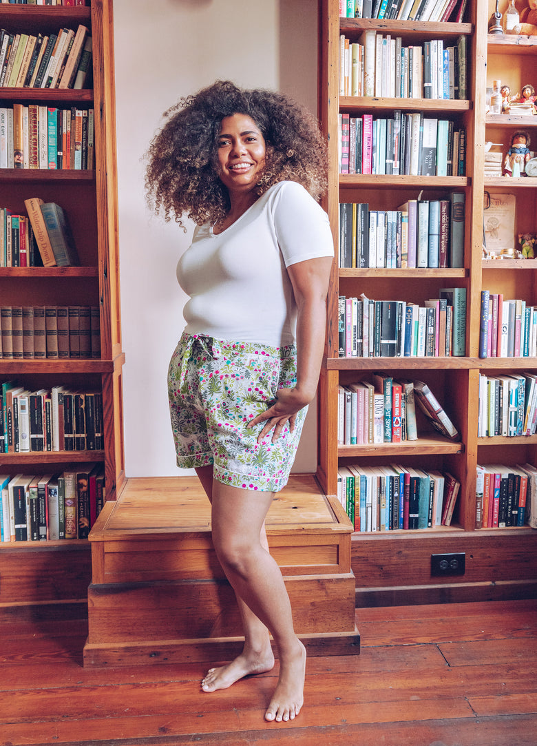 Unicorn's Garden - Pajama Shorts - Silver - Printfresh