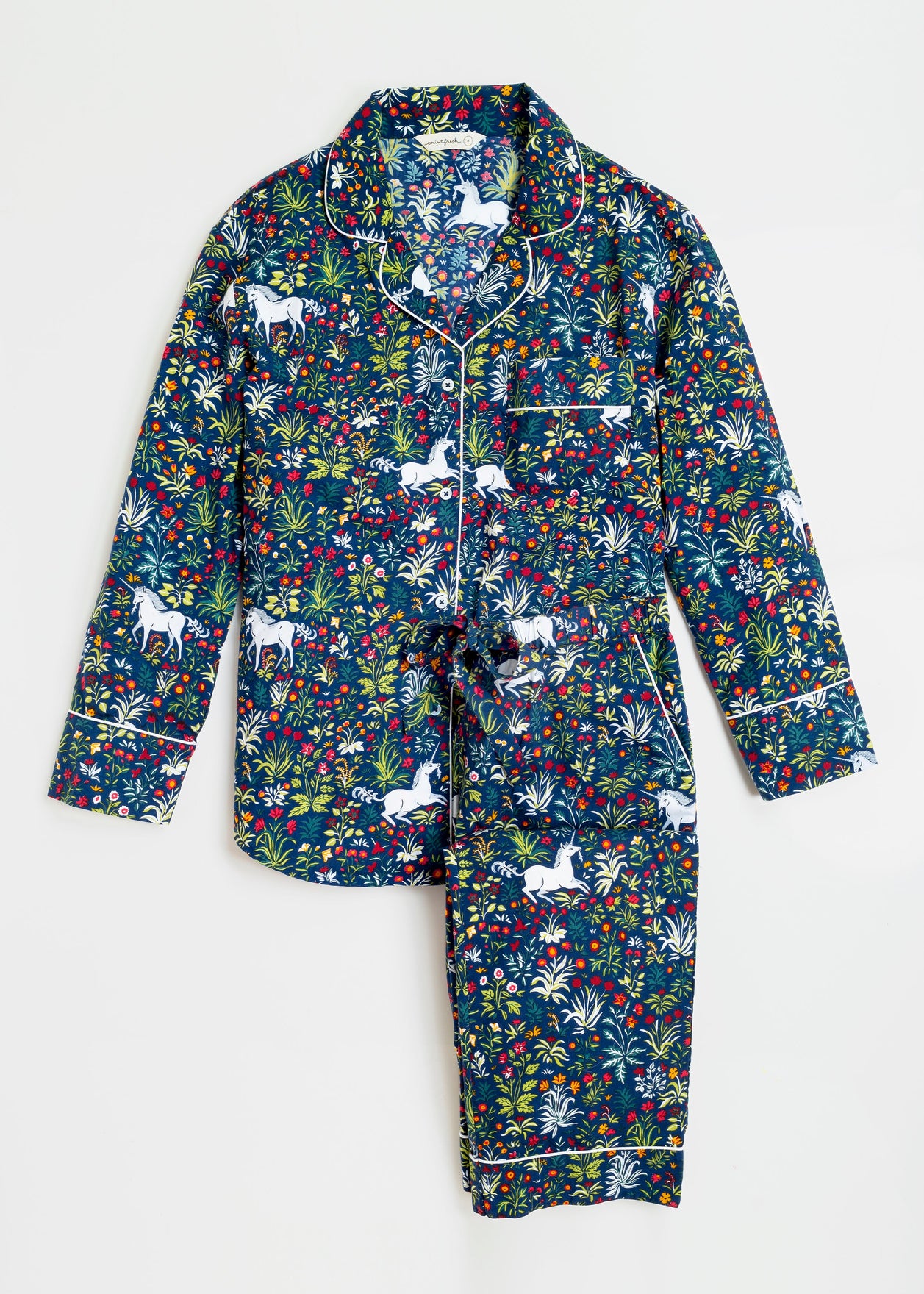 Unicorn's Garden - Long Sleep Set - Indigo - Printfresh