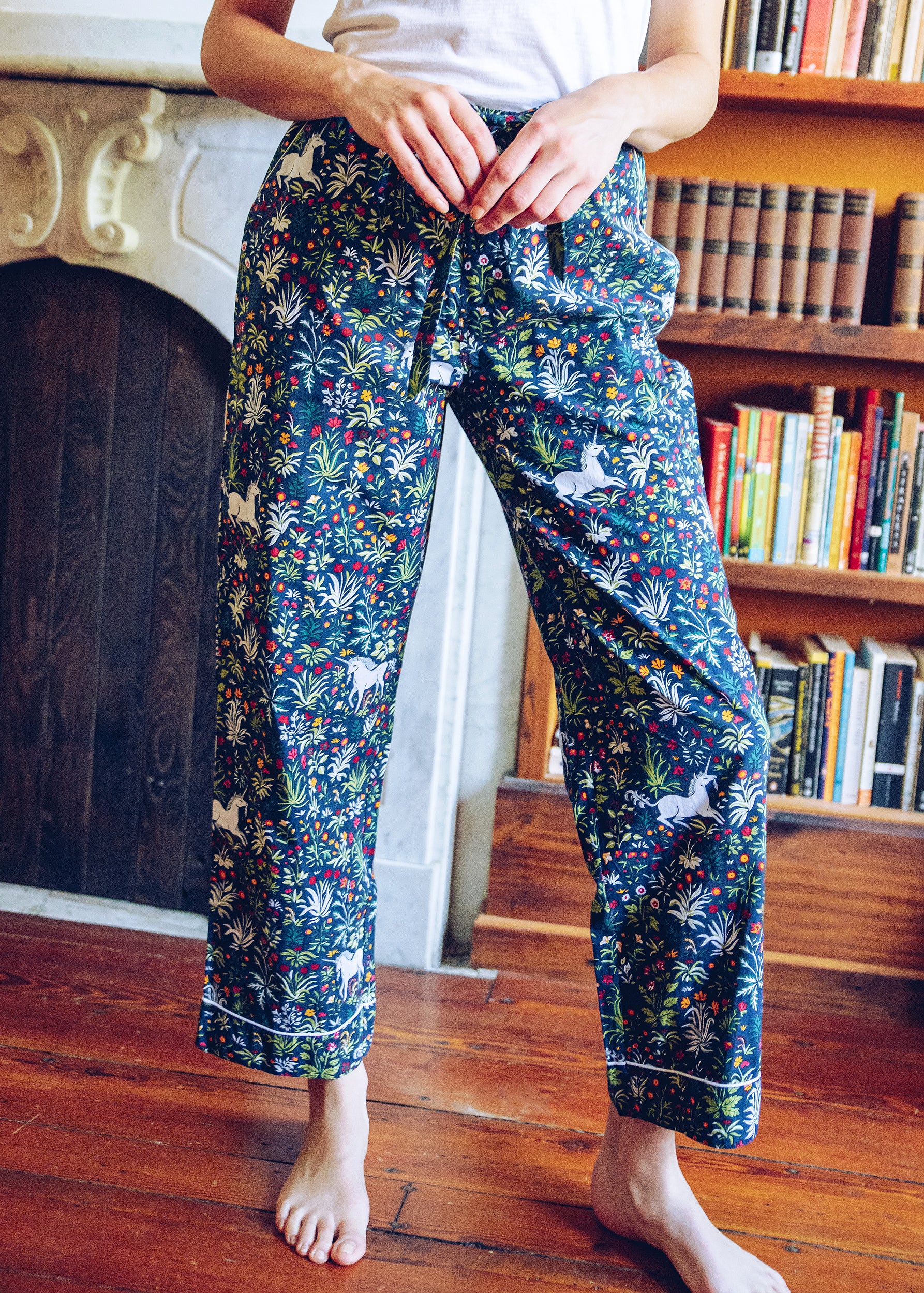 Flower Flock Pyjama Pants - Ready to Wear