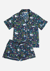 Unicorn's Garden - Short Sleep Set - Indigo - Printfresh