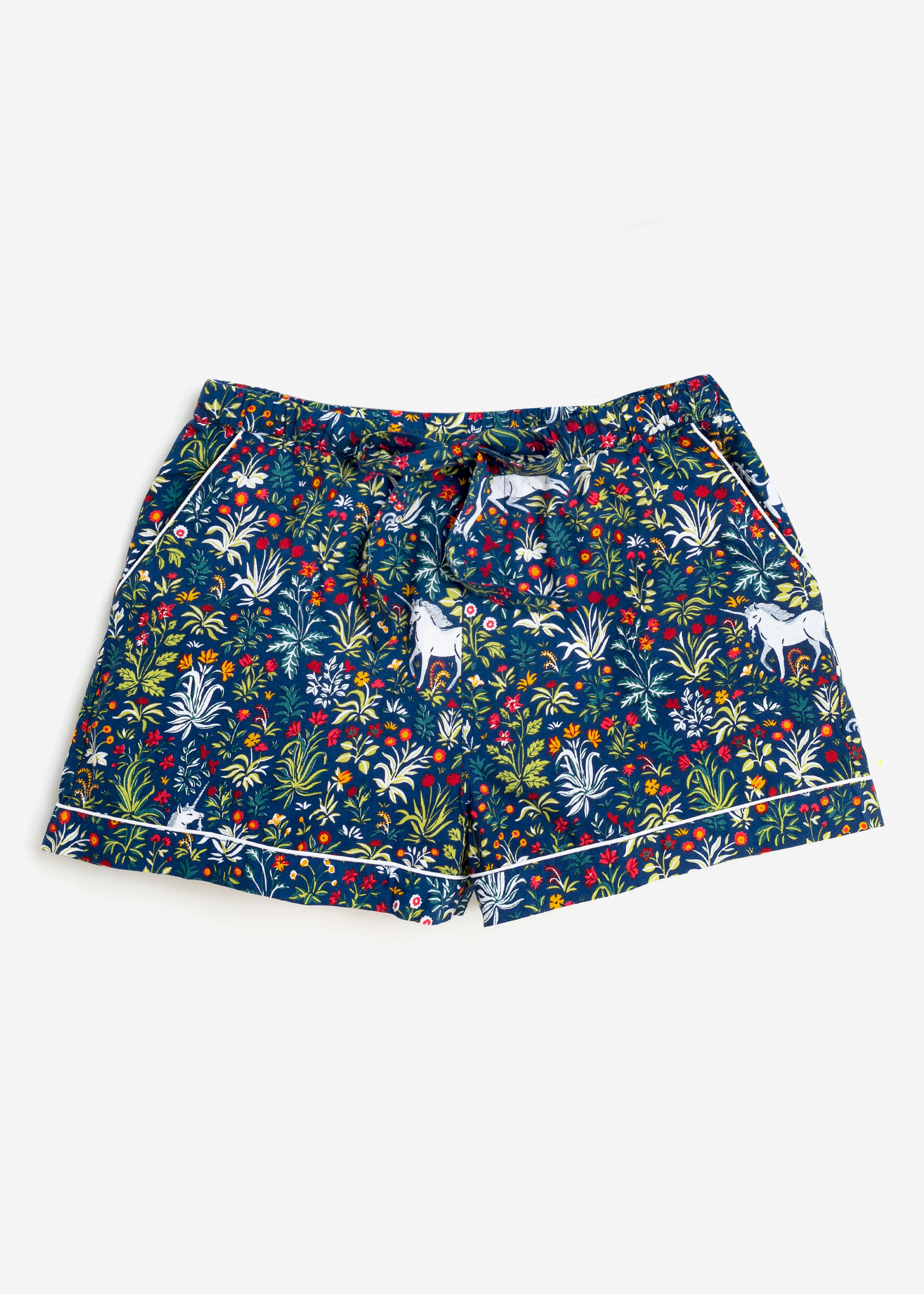 Unicorn's Garden - Pajama Shorts - Indigo - Printfresh