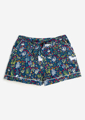 Unicorn's Garden - Pajama Shorts - Indigo - Printfresh