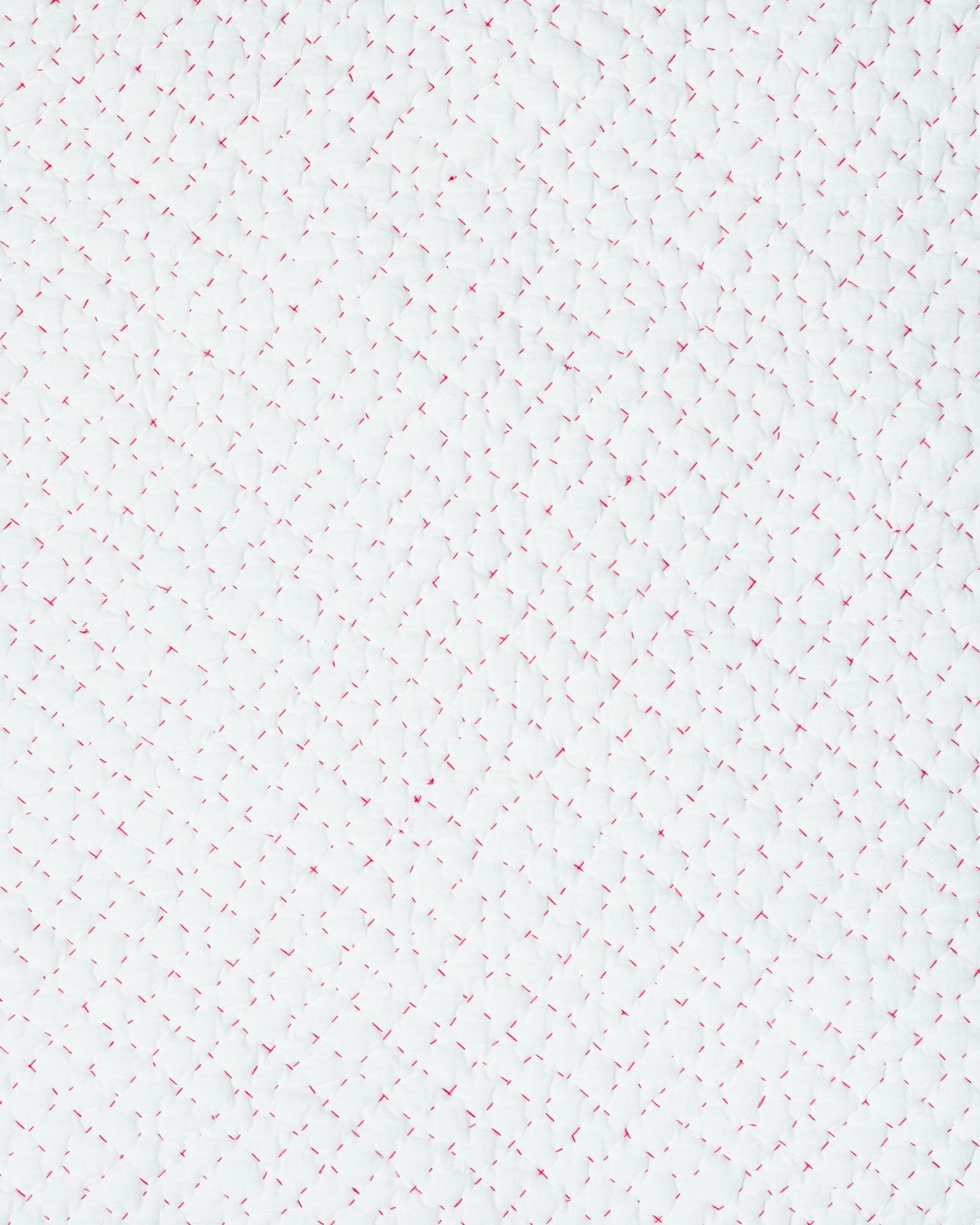 Reversible Weekend Stripes - Kantha Quilt Sham - Pink Marigold - Printfresh