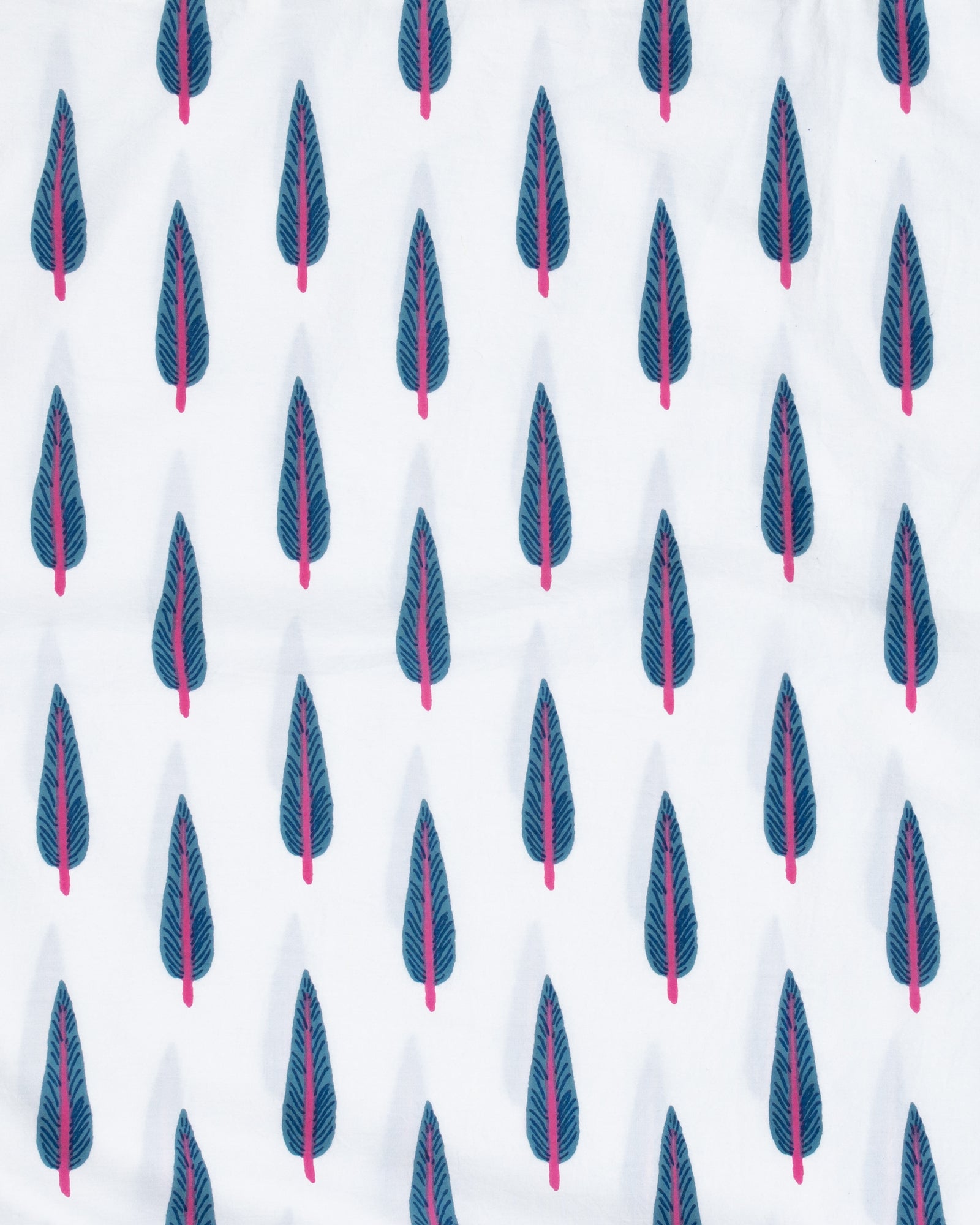 Cypress Leaf - Sham - Berry Blue - Printfresh