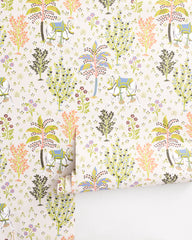 Camel's Courtyard - Peel & Stick Wallpaper - Linen - Printfresh