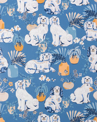 Good Dog - Peel & Stick Wallpaper - Cerulean - Printfresh