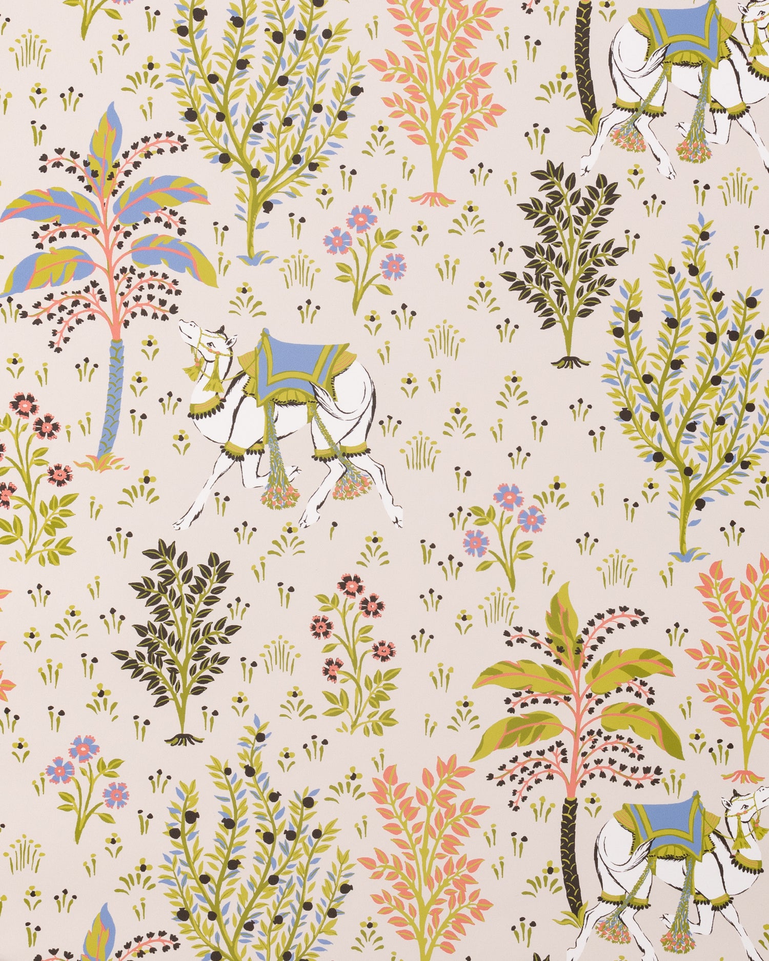 Camel's Courtyard - Peel & Stick Wallpaper - Linen - Printfresh