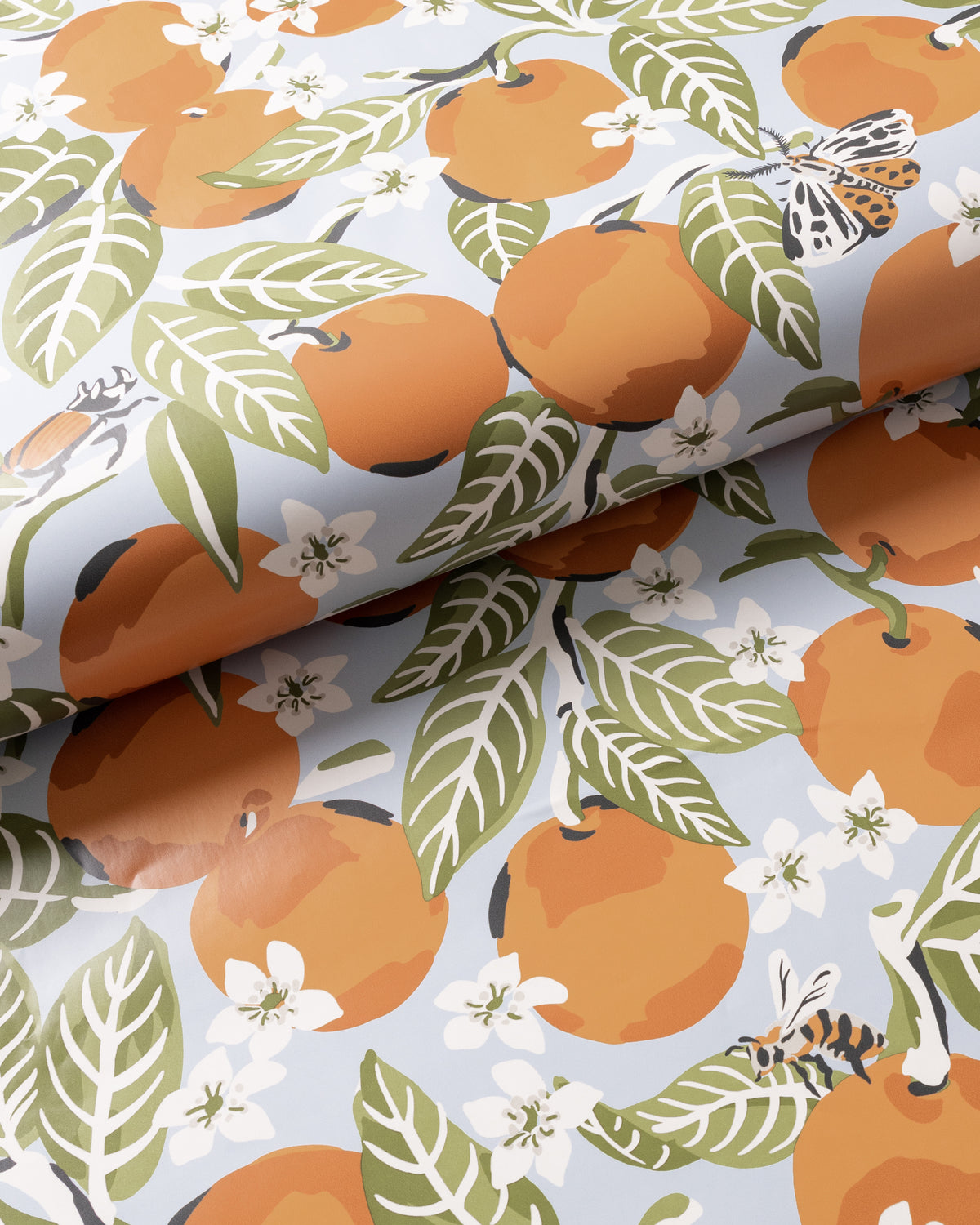 Orange Grove Peel & Stick Wallpaper Sky Blue