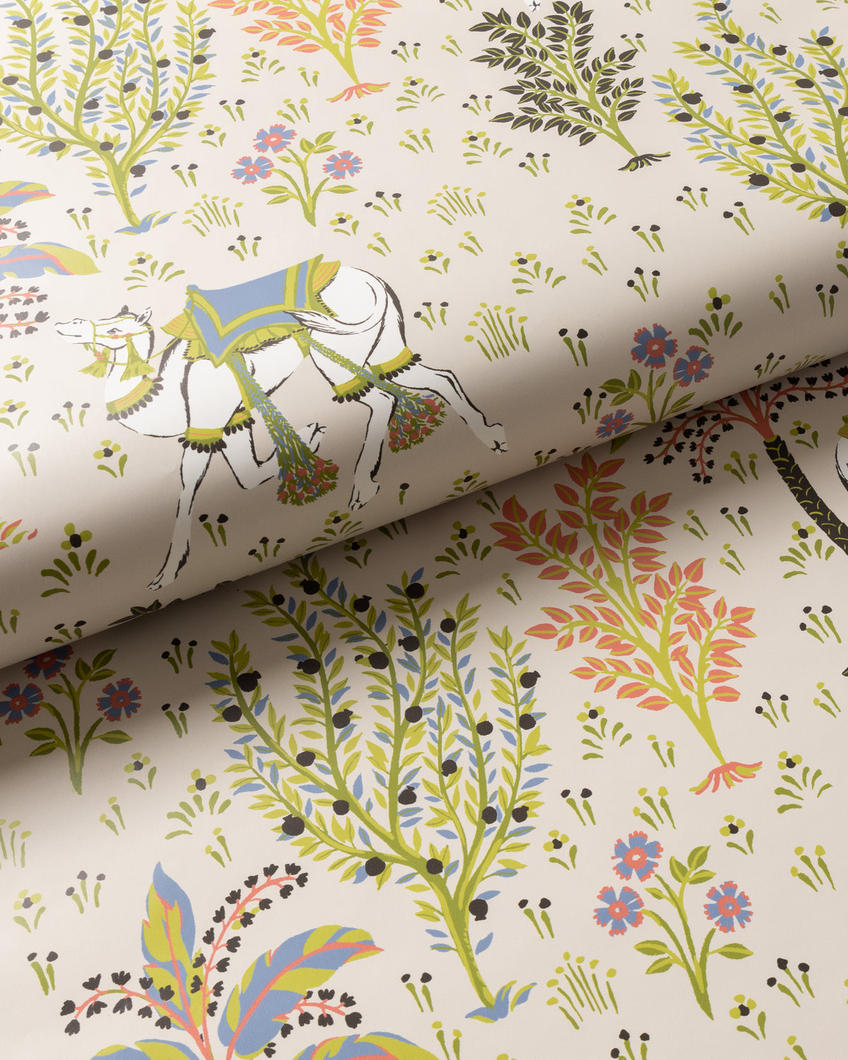 Camels Courtyard Peel & Stick Wallpaper Linen