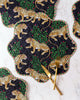 Bagheera - Quilted Scalloped Placemat Set of 4 - Ink - Printfresh