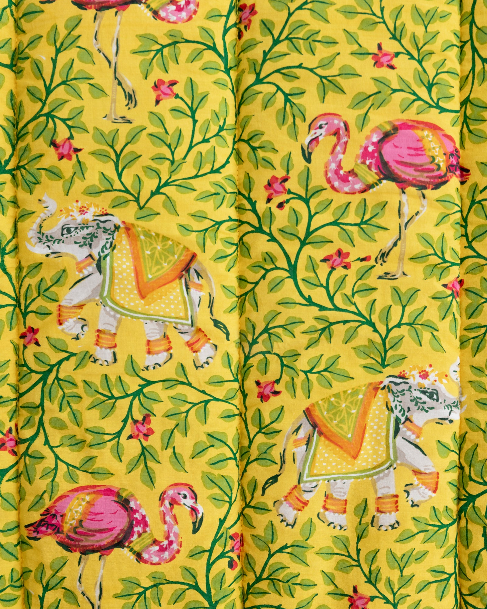 Flamenco - Quilted Sham - Marigold - Printfresh