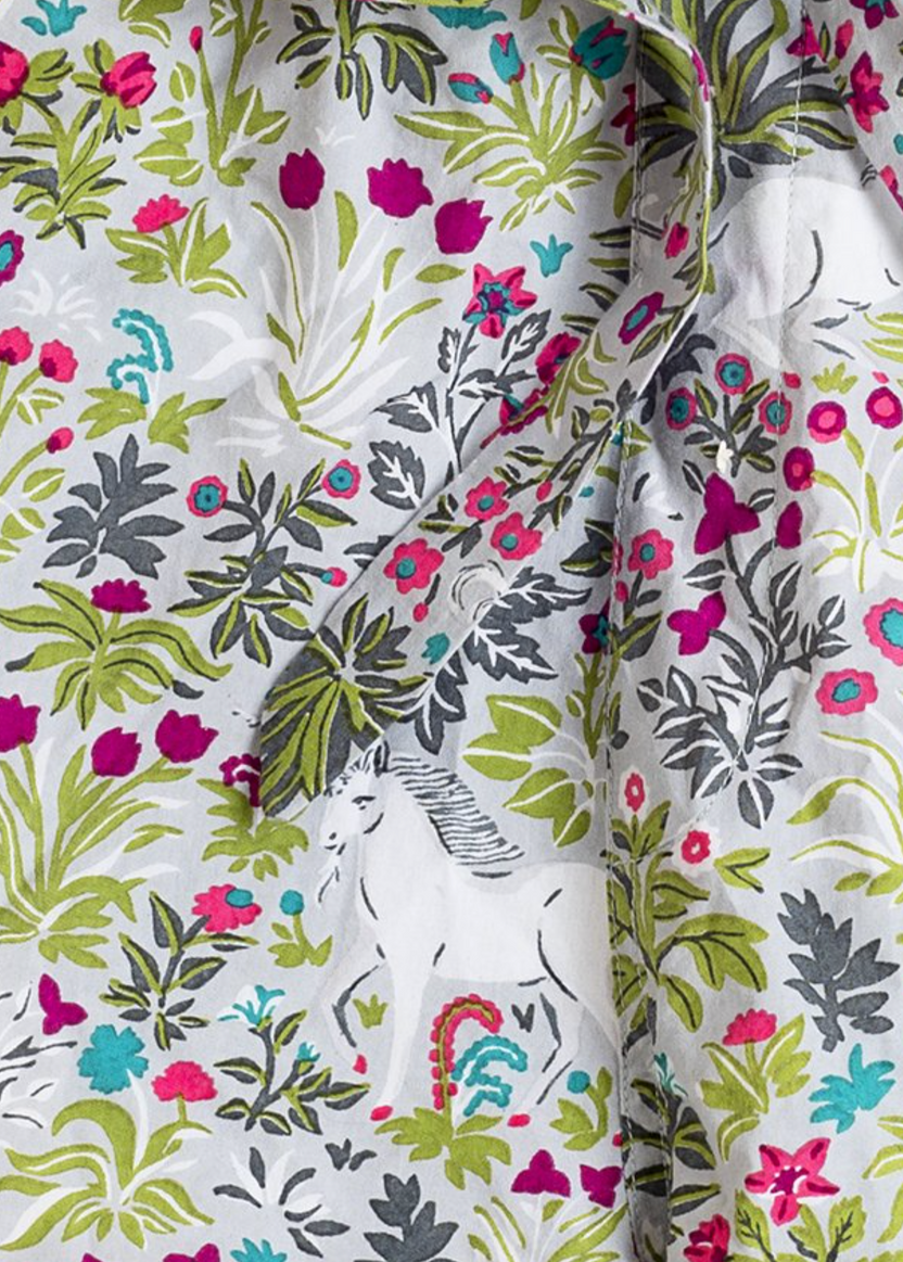 Unicorn's Garden - Pajama Shorts - Silver - Printfresh