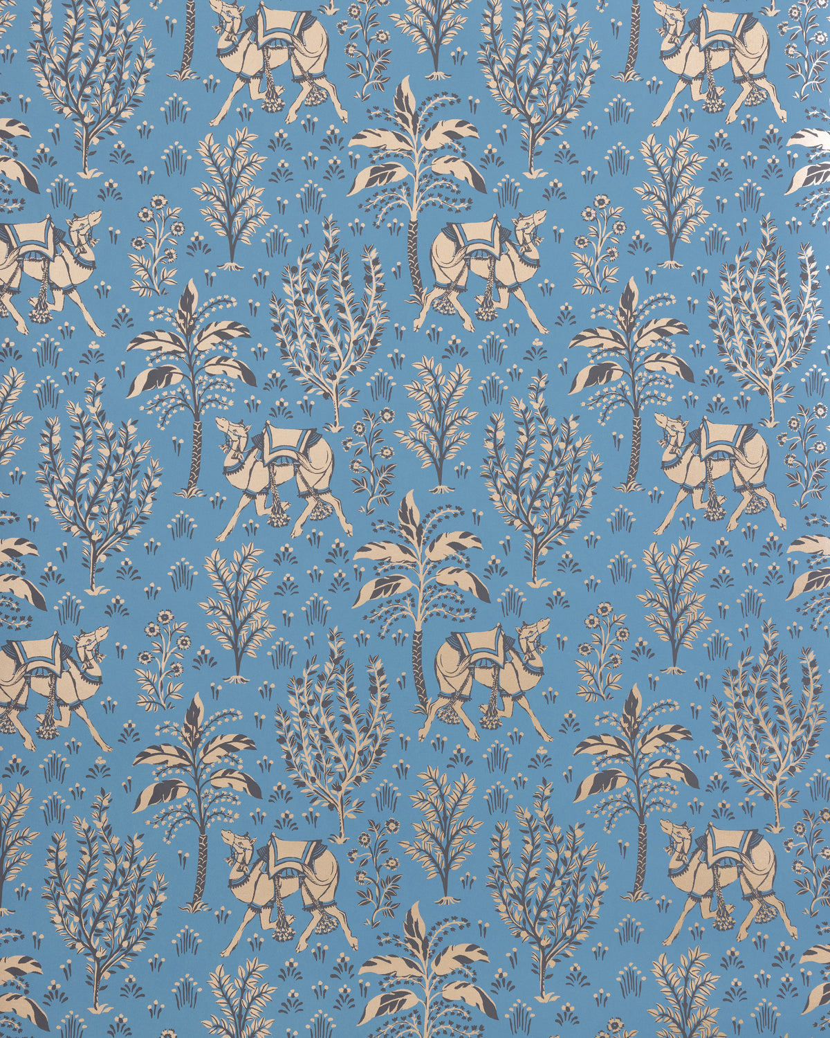 Camel's Courtyard - Wallpaper Double Roll - Gold Slate - Printfresh
