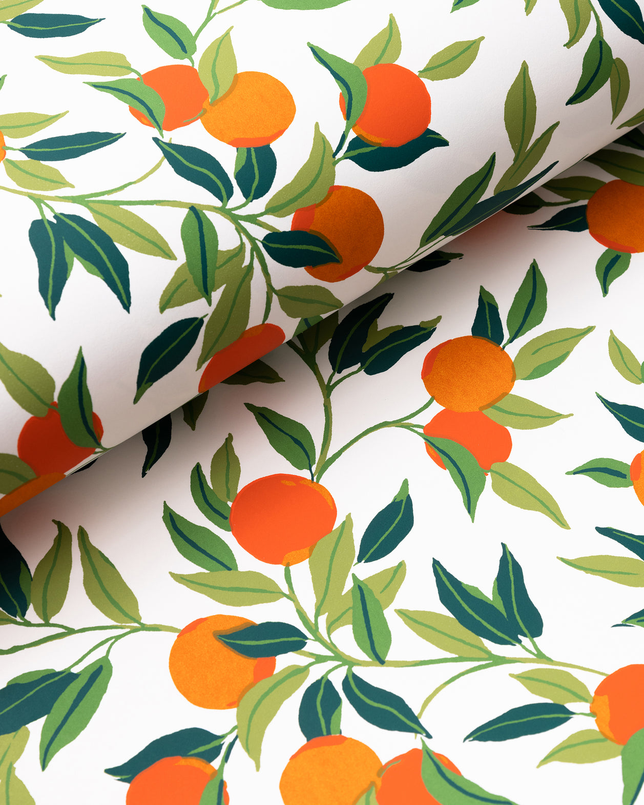 Clementine - Wallpaper Double Roll - Olive - Printfresh