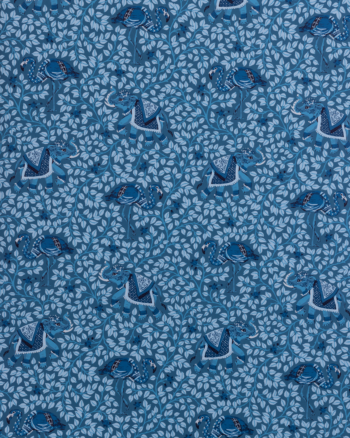 Flamenco - Wallpaper Double Roll - Indigo - Printfresh