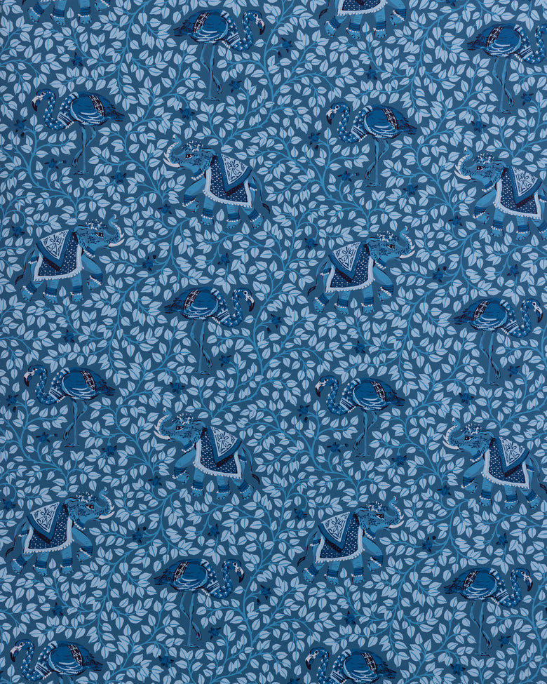 Flamenco - Wallpaper Double Roll - Indigo - Printfresh