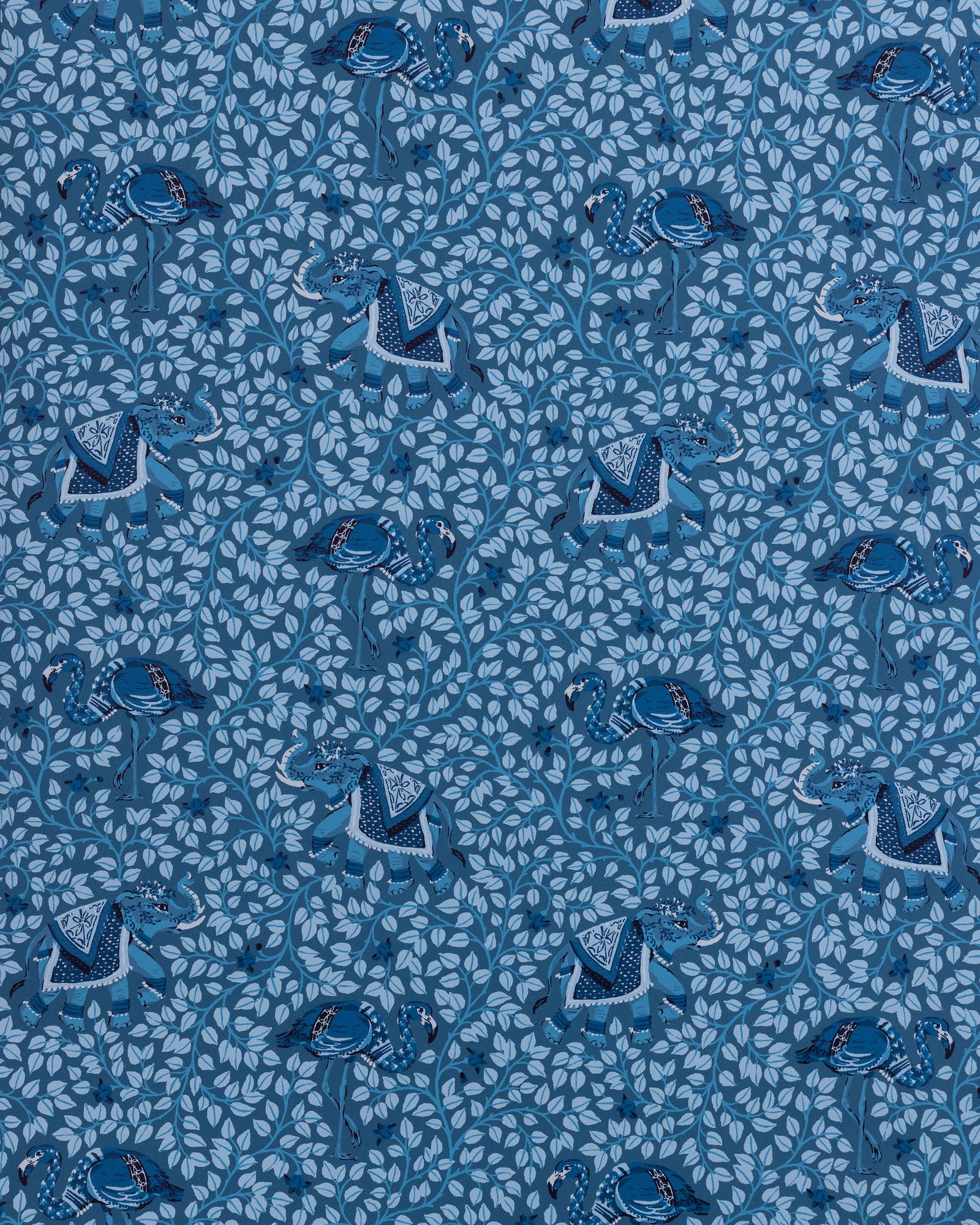 Flamenco - Wallpaper Double Roll - Indigo - Printfresh