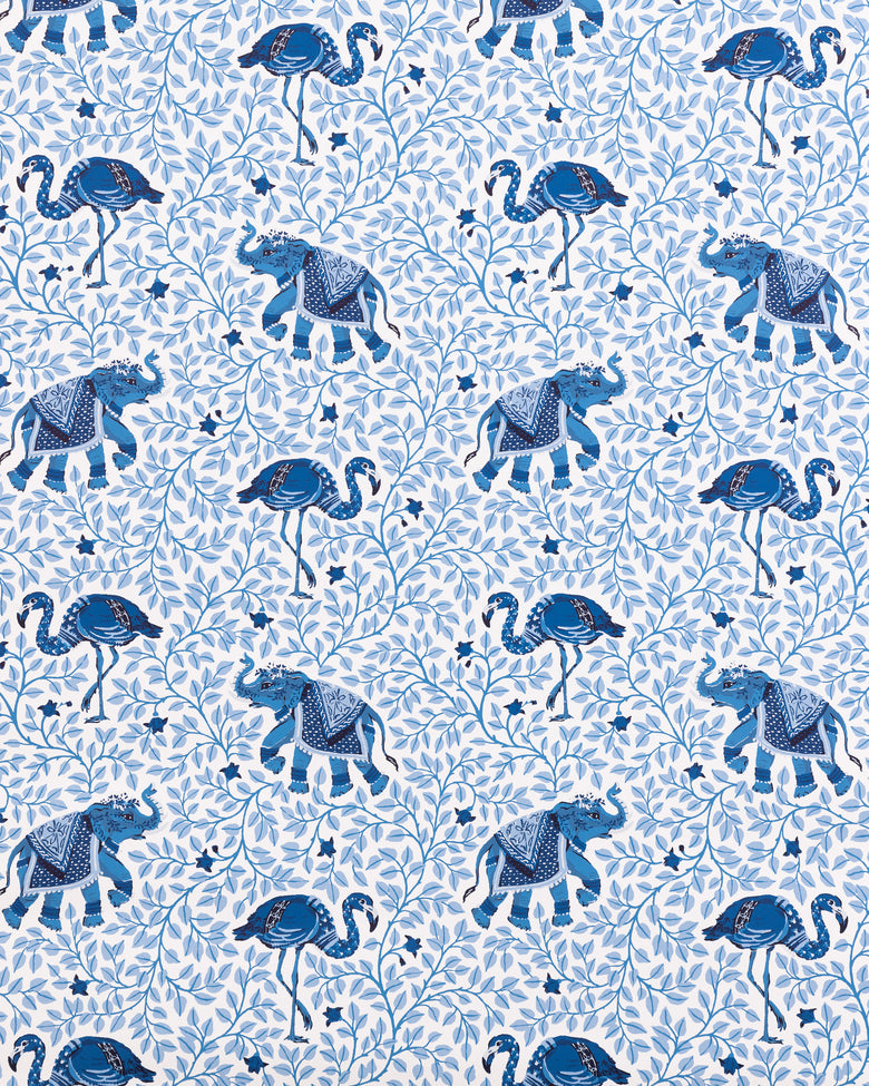 Flamenco - Wallpaper Double Roll - Pale Blue - Printfresh