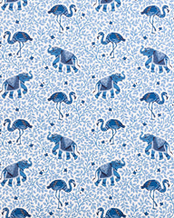 Flamenco - Wallpaper Double Roll - Pale Blue - Printfresh