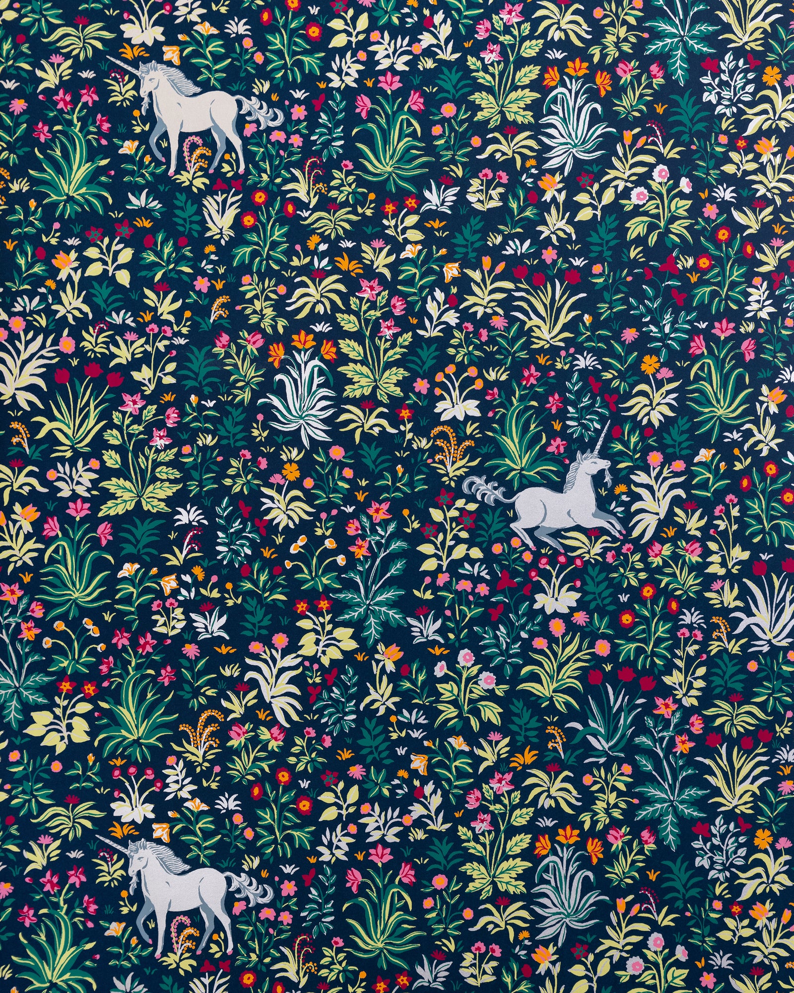 Unicorn's Garden - Wallpaper Double Roll - Indigo - Printfresh