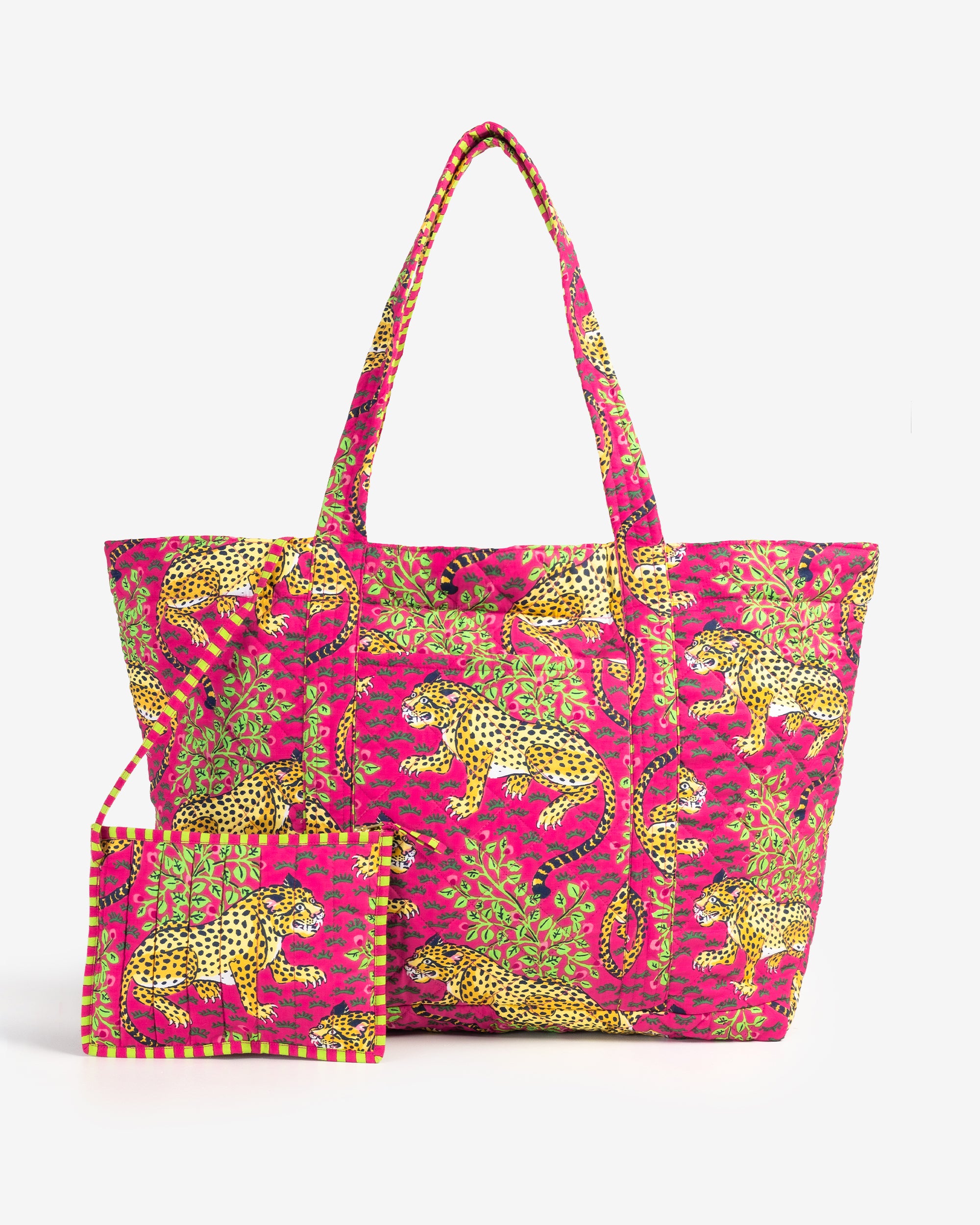 Bagheera - Weekend Bag with Pouch - Hot Pink - Printfresh